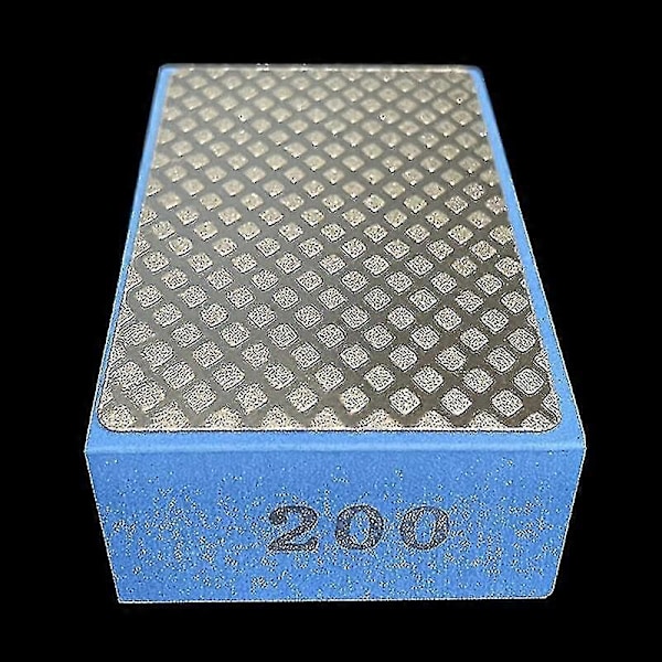 Diamant Handpoleringspad 4 st 9x5,5cm Korn 60# 100# 200# 400# Slippblock 60
