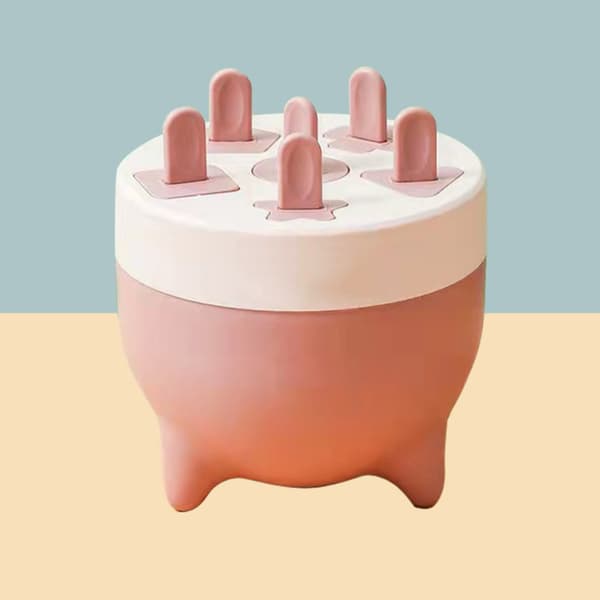 Ispinneform 6 Hulrom Avtakbar Design Trygt Sunt Materiale Slitesterk PP Mini Ispinneform Rosa