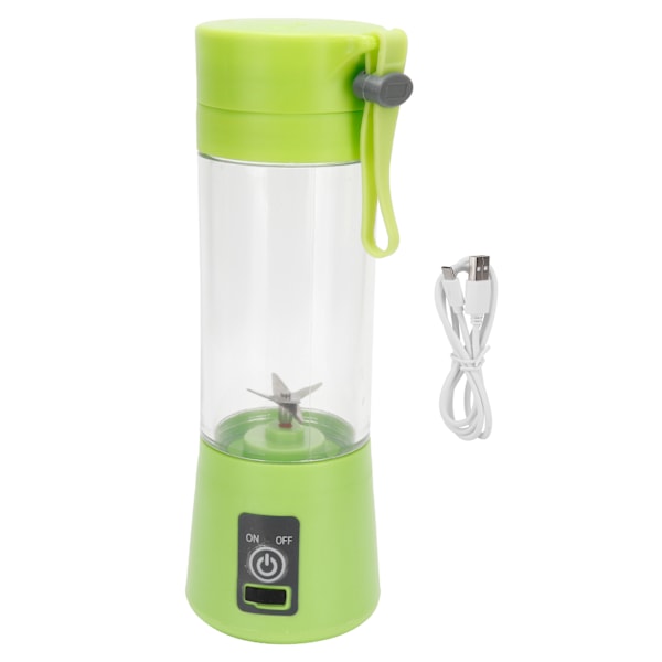 380 ml bærbar elektrisk juicer automatisk frugtjuice maker blender USB-opladning til hjemmet grøn