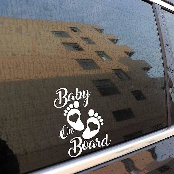 Baby Footprint Car Stickers - En rolig påminnelse för små att lämna sina spår