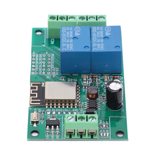 Wi-Fi relémodul tokanals PCB DC 8-80V for ESP8266 sekundær utvikling og læring