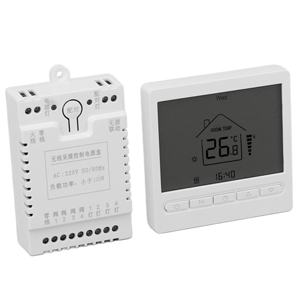 Digital termostatdisplay ABS exakt temperaturkontroll elektrisk termostat AC220V för AC golvvärme hem