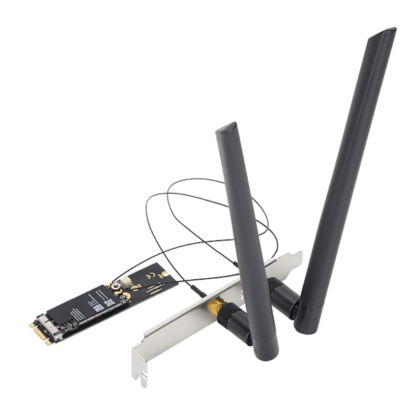 Kort Adapter BCM94360CS WLAN Kort til M.2 NVME SSD NGFF Key B+M Nettverkskort Konverter for Bærbar PC Skrivebord Tablet Med Ekstern Antenne