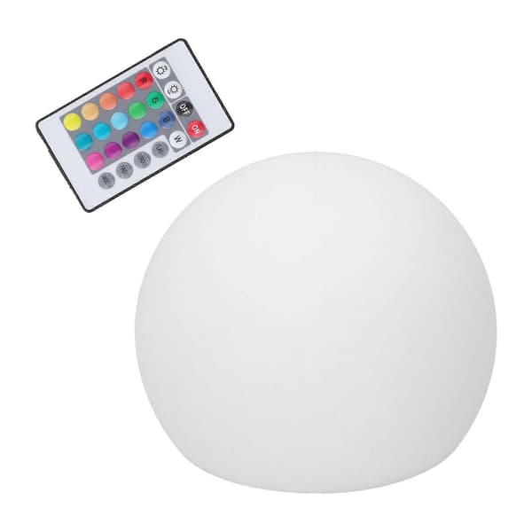 LED Ball Lamp RGBW Globe Lamp Night Light with 16 Colors Dimmable 4 Modes 24 Key Remote Control 12x12cm