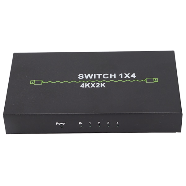 High Definition Multimedia Interface Splitter 4k 1 in 4 Out Stabil Pålitelig Praktisk Datamaskin Enhet Spenning 100‑240VEU Plugg