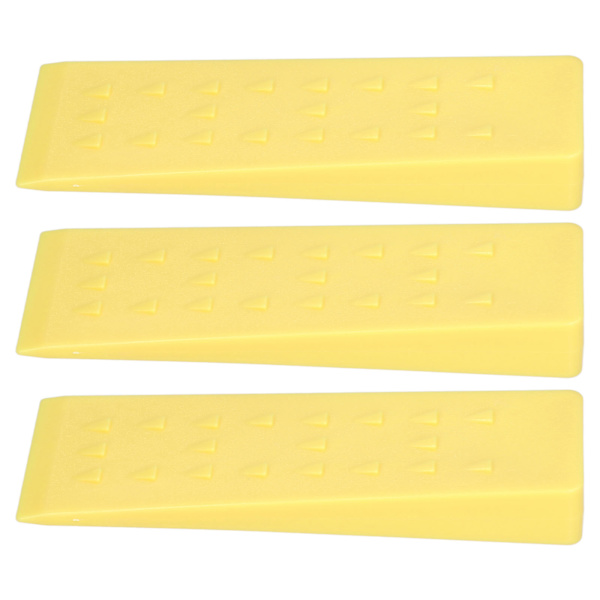 3 kpl puunkaatokiiloja piikeillä 25x8cm keltainen turvallinen puiden kaato metsureille kaatajille