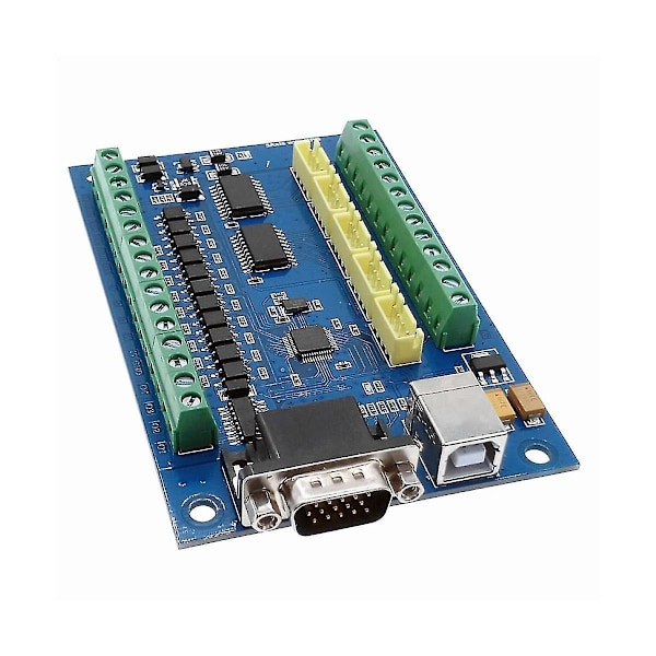 MACH3 USB CNC 5 Akser 100KHz 12-24V Lineær Bevægelseskontrolkort STB5100 Breakout Board-B5