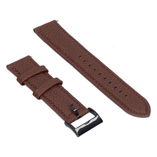 PU-nahkaranneke rannekkeen vaihtoon Huawei Watch -älykellolle, ruskea, 22 mm