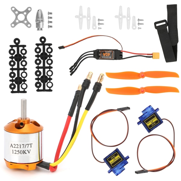 2217 KV1250 Motor 8060 Propell Styremotor 40A XT60 ESC for RC Helikopter