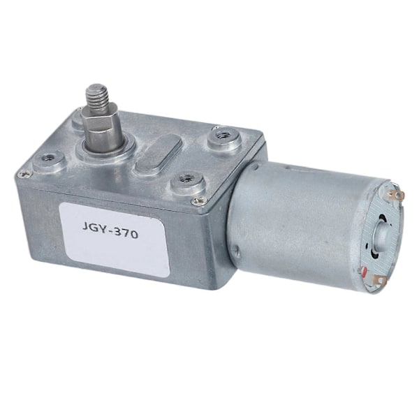 DC12V Kierteinen Vaihdemoottori Itselukittuva Käännettävä Nopeuden Alennusmoottori 8mm Akselilla JGY370 23RPM