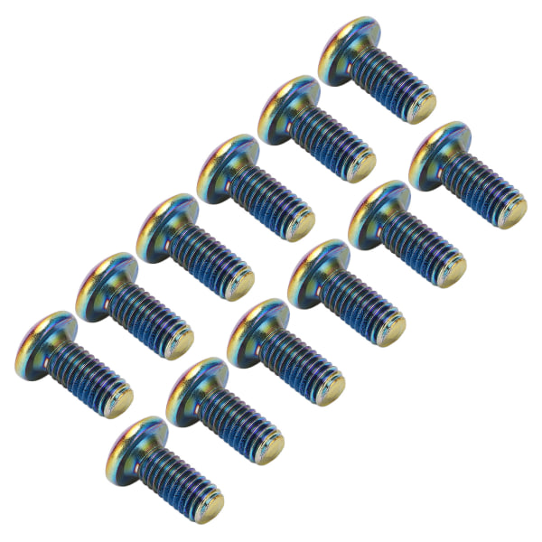 12 st M5x11,5 mm Cykelskivbroms Rotorbultar Skruvar Legering Stål Bromsskivor Skruvar för Mountainbike