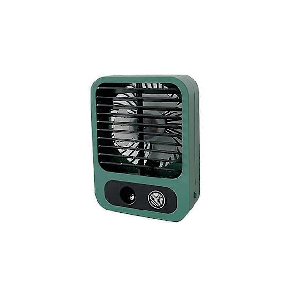 Vihreä Mini Pöytätuuletin, Sumutuuletin 60 ml Vesisäiliöllä, 3-Nopeuksinen USB Ladattava Tuuletin, Hiljainen Tuuletin Ihanteellinen Kotiin, Toimistoon, Ulkokäyttöön
