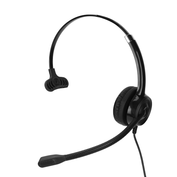 Callcenter-headset med enkel öra brusreducering justerbart ergonomiskt affärsheadset med mikrofon