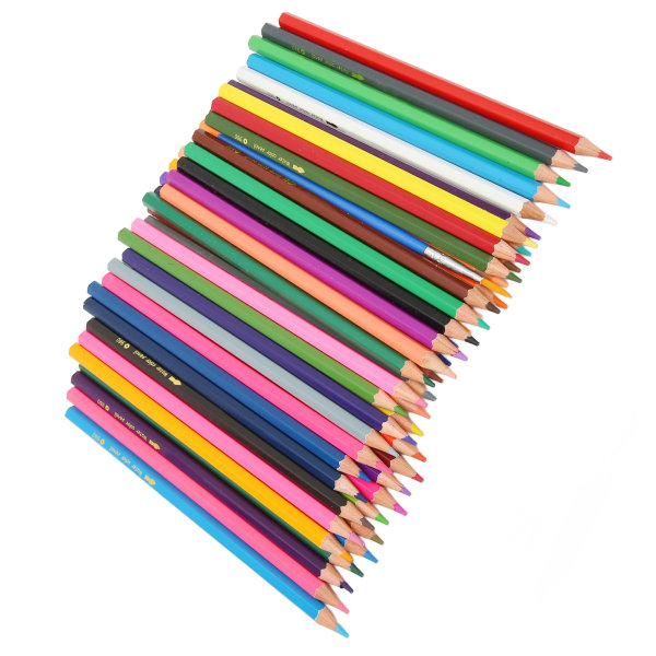 Vattenfärgspennor Blandade färger Förvässade Vibrerande hex-pennhållare Färgpennor för färgning Målning Design 48 färger