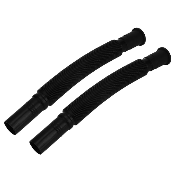 2 Stk Håndvask Afløbsrør Håndvask Håndvask Afløbsslange Fleksibel PVC Vandrør til køkken Badeværelse Sort