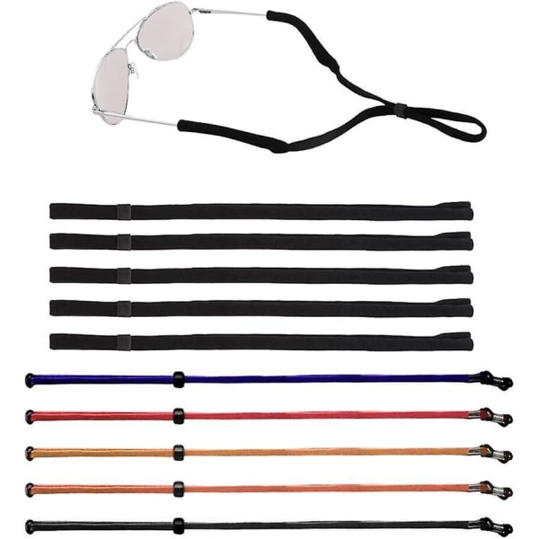Justerbar unisex-brilleholderstropp - pakke med 10 stk
