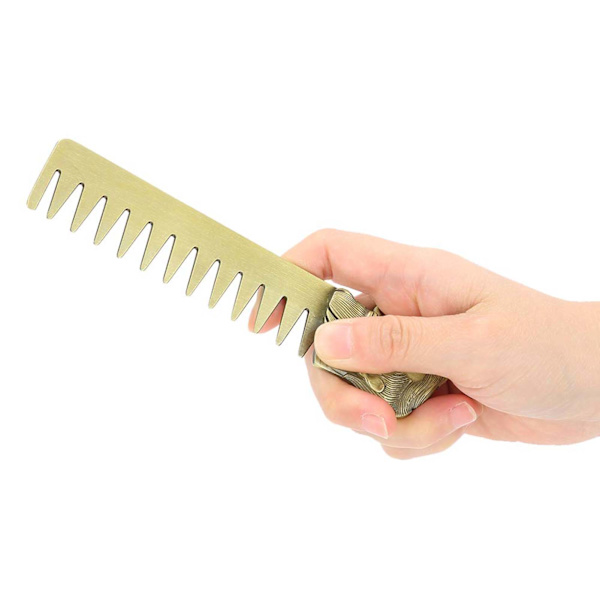 Styling skjeggkam bred tann sinklegering Frisørsalong Frisørkam for menn