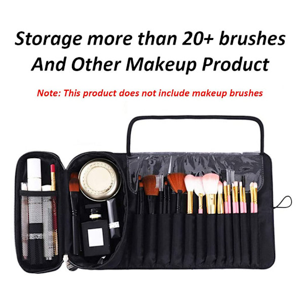 Ammattimaiset meikkisiveltimet Organizer Makeup Artist Cosmetic Case Matkasivellintelineen Rollable Case