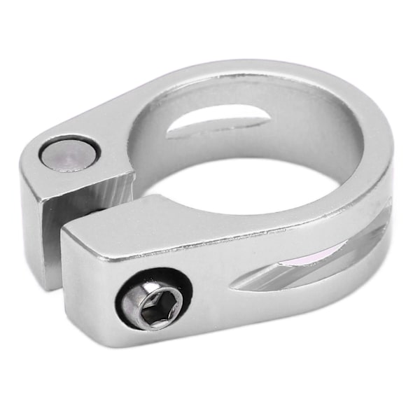 28,6 mm:n pyörän satulatolpan kiristin, alumiiniseos, lukittava satulaputken pidike, pidike maastopyörään, hopea