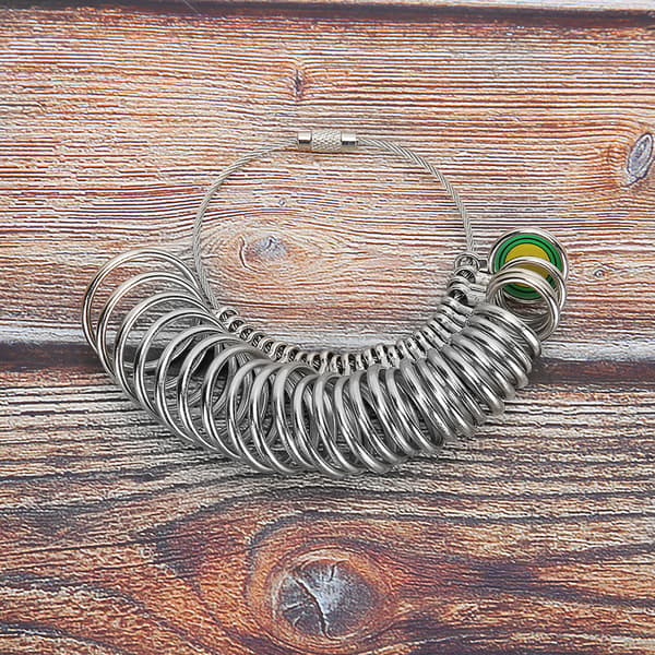Metal Ring Sizer Fingerring Fingerstørrelsesmåler Smykkeværktøj Tilbehør US Størrelse