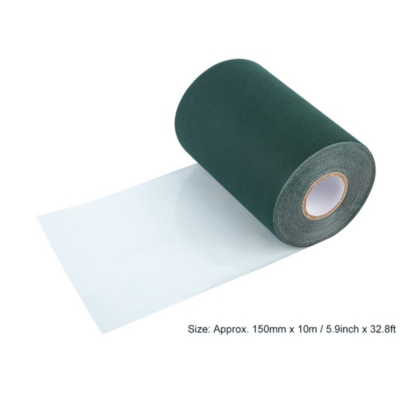 150mm*10m kunstgræssøm Tape Plænetape Græs Tæppe Græsklæbende Tape (grøn)