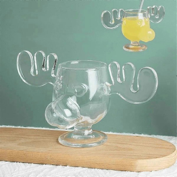 Jullov Koppset Glas Kopp Julglas Passar till Drycker, Rymmer 24 cl