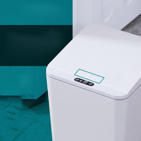 Smart Sensor avfallsdunk - Multifunktionell elektrisk induktionsbehållare - Desktop/bil - Vit