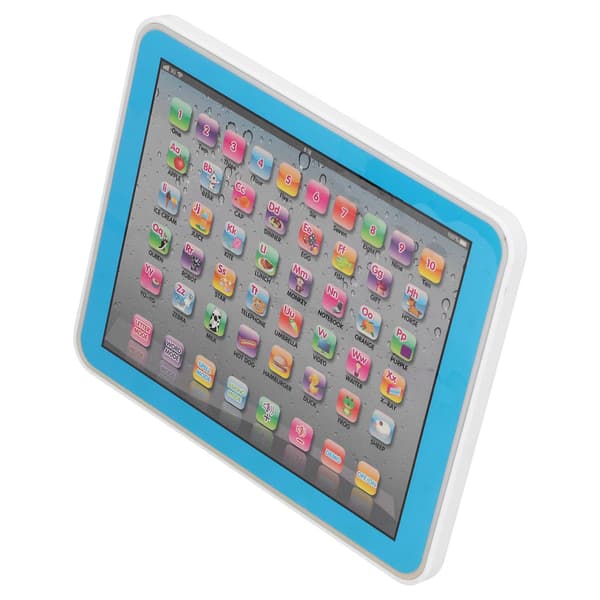 Barn Baby Tablet Pedagogiska Leksaker Elektronisk Maskin Tidig Inlärning Engelsk Studietablett Blå
