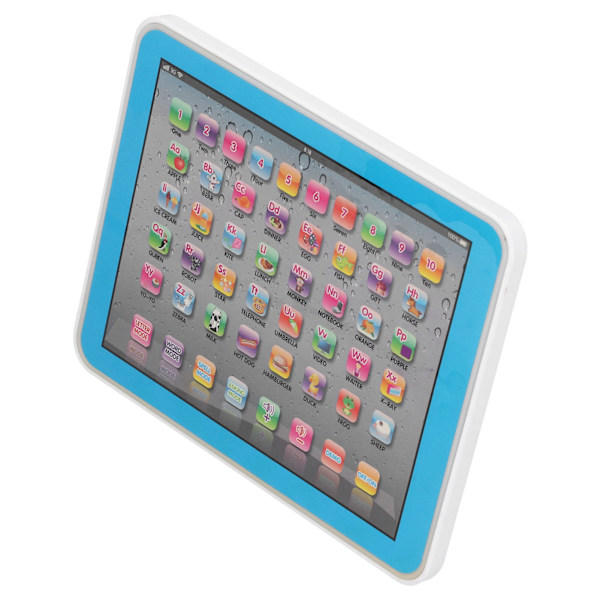 Barn Baby Tablet Pedagogiska Leksaker Elektronisk Maskin Tidig Inlärning Engelska Studie TabletBlå