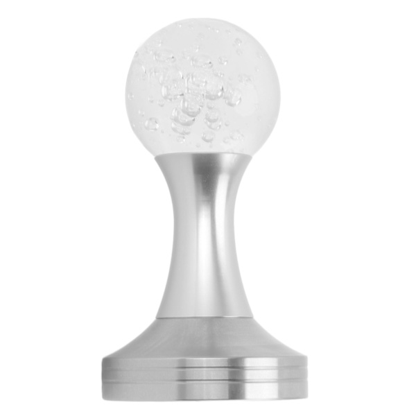 Kristallkula Kaffe Pulver Tamper Rostfritt Stål Bas Kaffe Press Hammer för Kök Café Silver Pelare 53mm / 2.1in