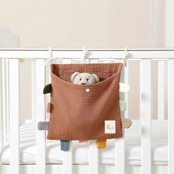 Baby Seng Side Organizer Bomull Seng Oppbevaringspose A