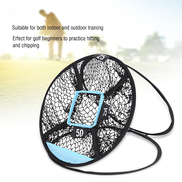 Bærbar Pop-up Golf Mål Chipping Net til Indendørs Udendørs Træningspraksis