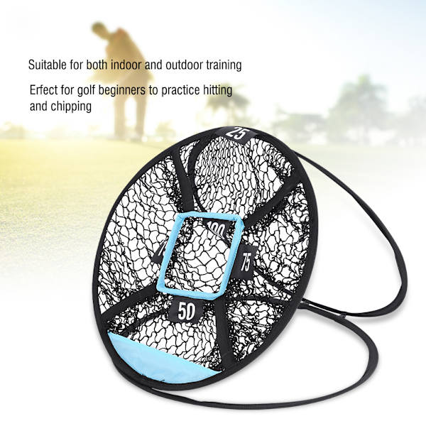 Bärbart Pop-up Golf Målnät för Chipping för Inomhus- och Utomhusträning