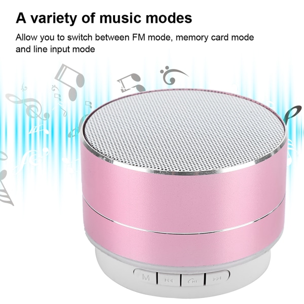 A10 metal Bluetooth højttaler Trådløs stikkort subwoofer til mobiltelefon computer