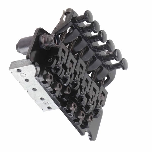 Tremolo Bridge System Dubbel Gungande Fjäderstabilisator Enhet för Elgitarr Svart
