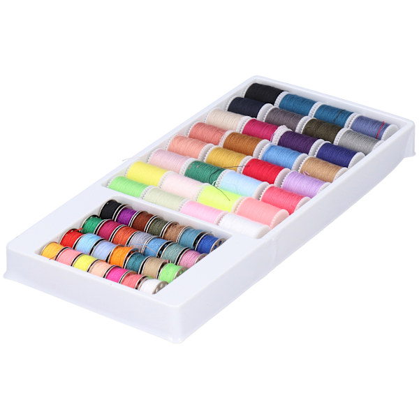 Sytråd Farge Bunn 32Pcs Spole Tråd 28Pcs Metall Bobbin Tråd Husholdningstilbehør
