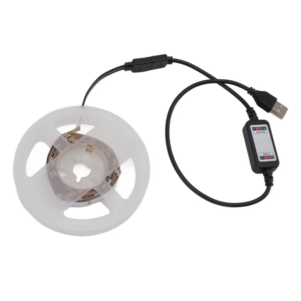 LED-tejpbelysning med ljuspärlor USB Bluetooth APP-kontroll för rum heminredning 5V 2 m