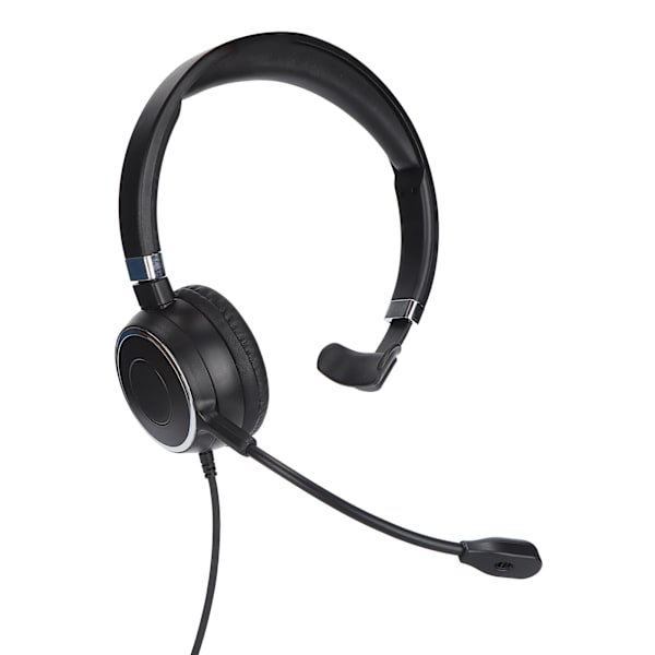 Telefon headset USB Singe‑Ear Telefon kontor headset med mikrofon og lydstyring