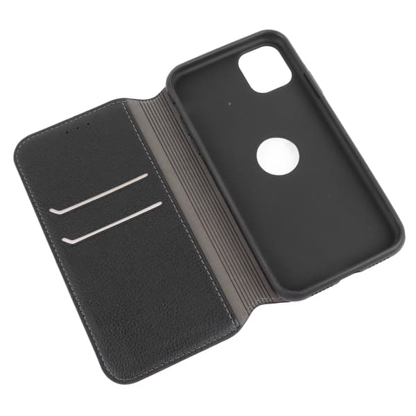 Retro Mobiltelefon Flip Case Mobiltelefonholder Tegnebog Beskyttende TPU Case til Iphone Sort til IPhone 13
