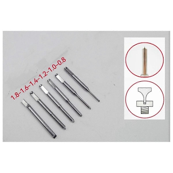 6 st Klockreparationsskruvmejslar Kit för 3135 2135 Urverksreparation