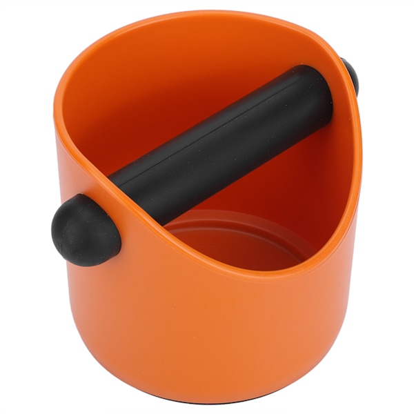 Mini kahvinpurujen säiliö, liukumaton suora portti, kotitalousjauhatusämpäri, koputusastia, laatikko (oranssi)