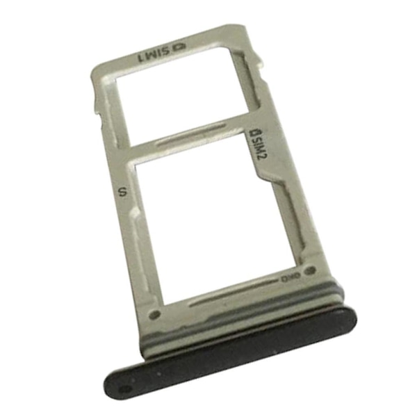 7 x Dual Simkort Holder Slot Bakke Til Samsung Gala x y S9 G9600 G9650 sort