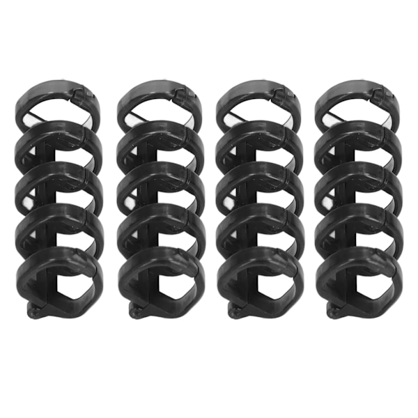Bindende ringe holder 60 ark papir 11mm bindende tykkelse fri skrivning nem brug kontorartikler gennemsigtig sort