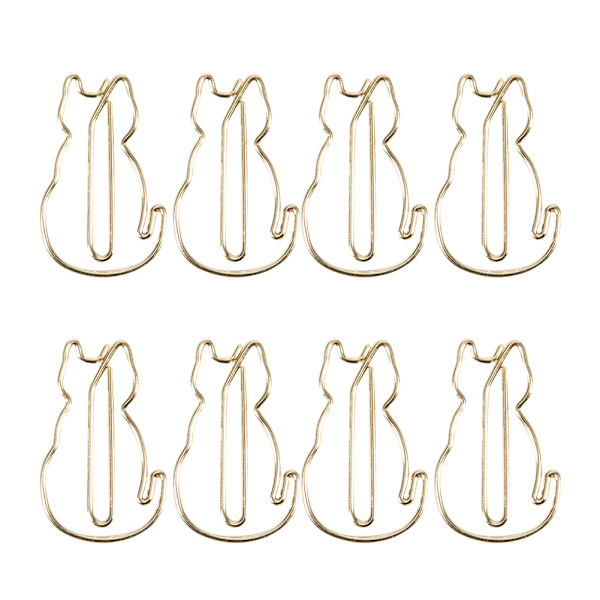 12 stk Clip Katteformet Unik Stilfuld MultiFunction Tykket Papir Clip 3x2cm