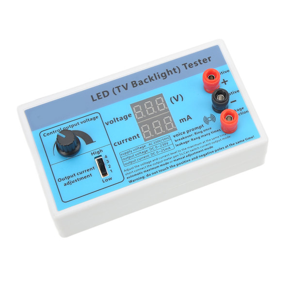 LED TV-baggrundsbelysningstester Multifunktion Strips Beads Reparationsværktøj Lysdetektor 0-230V Output EU-stik 220V
