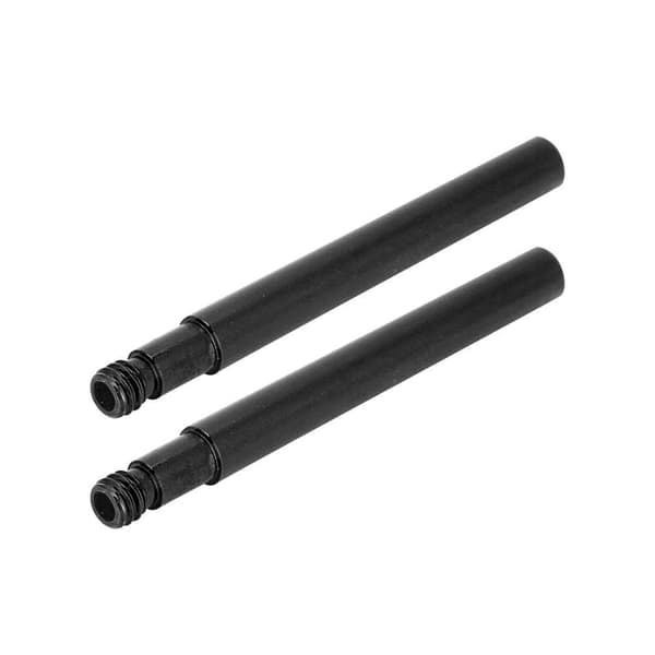 2 st 60 mm Cykel Presta Ventilförlängare Inre Däckventiler Förlängning (Svart)