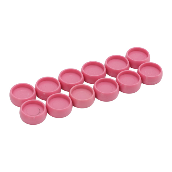 12 st Plastbindningsringar 10mm Bärbar DIY T-typ Svamphålspaket Plastbindningsringtillbehör RingLjusrosa