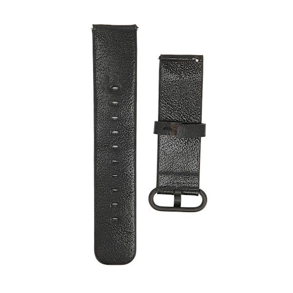 Smartwatch handledsrem av läder, anti-förlorad ersättningsrem, 20 mm bredd för Amazfit GTS 3 2 Bip S UBlack