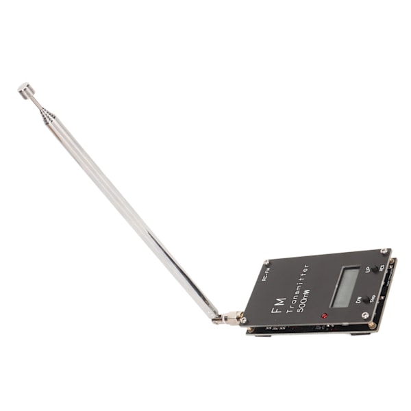 2000M FM-sender Profesjonell Langdistanse 76‑108Mhz 0.5W 500mW Stereo Sendermodul med Digital LCD-skjerm