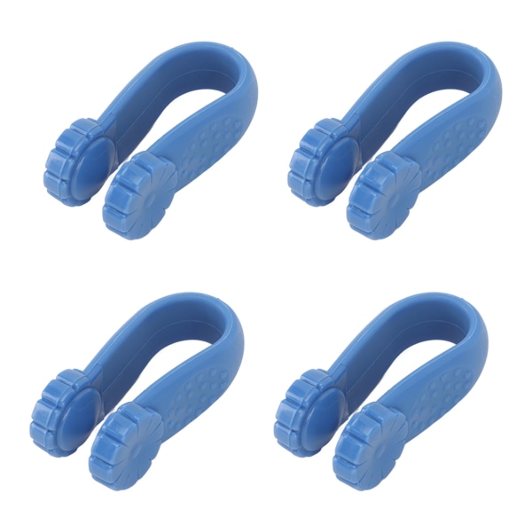 4 stk. Håndtrykspunktklemme Blomsterform Reducer spænding Universal Mini Migræne Relief Clip Blå